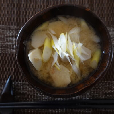 海老芋の味噌汁