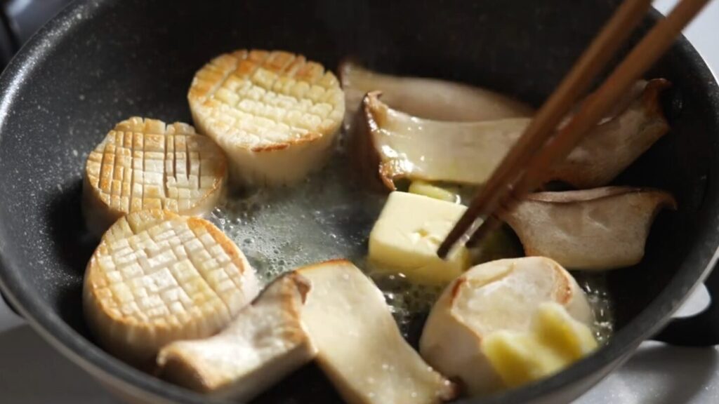 エリンギのバターしょう油炒め