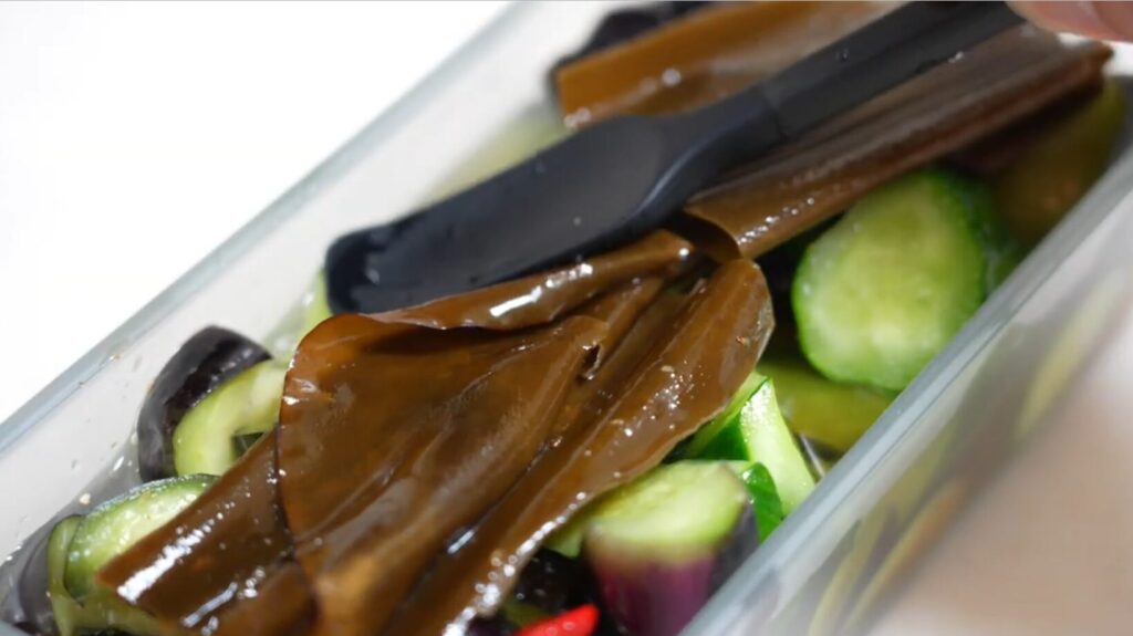 きゅうりとナスの漬物