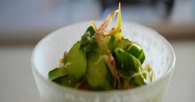 きゅうりとみょうがの漬物