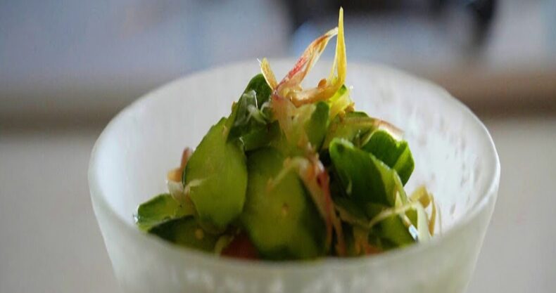 きゅうりとみょうがの漬物