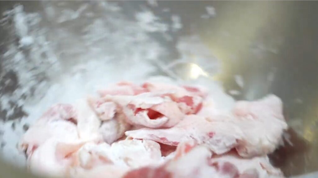 豚肉とチンゲン菜の梅和え